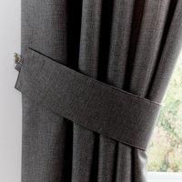 Jennings Charcoal Tiebacks Charcoal