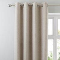 Jennings Natural Thermal Eyelet Curtains Brown