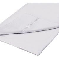 Dorma 500 Thread Count 100% Cotton Sateen Plain Flat Sheet Silver
