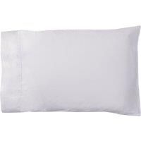 Dorma 500 Thread Count 100% Cotton Sateen Silver Cuffed Pillowcase Silver