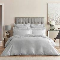 Dorma Egyptian Cotton 400 Thread Count Percale Silver Duvet Cover Silver
