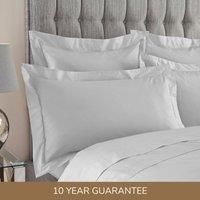 Dorma 400 Thread Count Percale Silver Oxford Pillowcase Silver