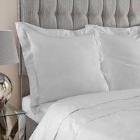 Dorma 400 Thread Count Percale Silver Continental Pillowcase Silver