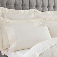 Dorma 400 Thread Count Percale Cream Housewife Pillowcase Cream