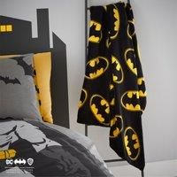 Batman Logo Blanket Black and Yellow