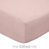 Pack of 2 100% Organic Cotton Fitted Sheets Organic Cotton Dusty Pink