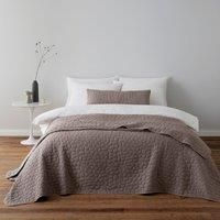 Pebble Quilted Cushion Mauve
