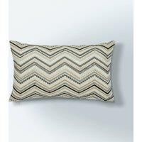 Esme ZigZag Cushion Black and white
