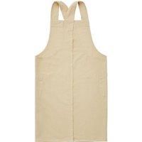 Cotton Cross Over Apron Natural Brown
