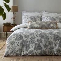 Amazonia Toile Reversible Duvet Cover and Pillowcase Set Natural