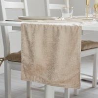 Metallic Champagne Printed Table Runner