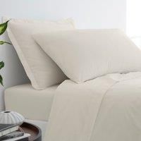 Pure Cotton Oxford Pillowcase White Sand