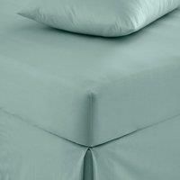 Pure Cotton Fitted Sheet Seafoam