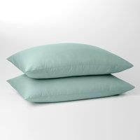 Pure Cotton Standard Pillowcase Pair Seafoam
