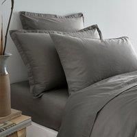 Soft Washed Cotton Continental Pillowcase Steeple Grey