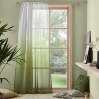 Ombre Olive Slot Top Single Voile Panel Olive