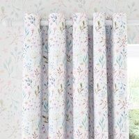Unicorn Enchanted Blackout Eyelet Curtains Pink/Green/White