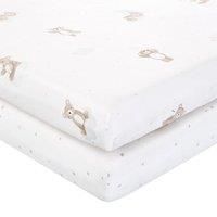 Pack of 2 Baby Bears Cotton Fitted Sheets