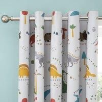 Dinosaur Adventure Blackout Eyelet Curtains