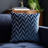 Cut Velvet Chevron Cushion Cover