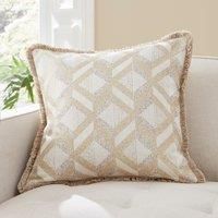 Luxury Jacquard Geometric Square Cushion
