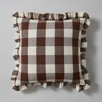Frilled Check Cushion Pinecone