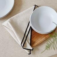 Set of 4 Contrast Stitch Napkins