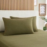 Elements Cotton Jersey Plain Standard Pillowcase£ Pair