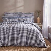 Portloe Woven Gingham Duvet Cover & Pillowcase Set