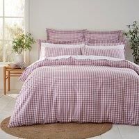 Portloe Woven Gingham Duvet Cover & Pillowcase Set