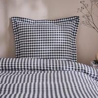Portloe Gingham Woven Cotton Continental Pillowcase