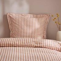 Portloe Gingham Woven Cotton Continental Pillowcase
