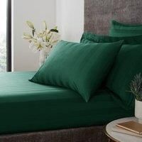 Hotel Cotton 230 Thread Count Stripe Fitted Sheet