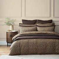 Hotel Tris Greek Key Duvet Cover and Pillowcase Set