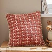 Matalasse Printed Cotton Square Cushion Cover