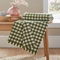 Portloe Gingham Throw Blanket 130cm x 180cm