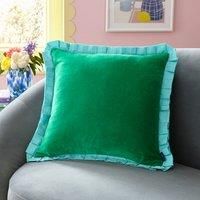 Sophie Robinson Velvet Box Pleat Square Cushion