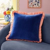 Sophie Robinson Velvet Box Pleat Square Cushion