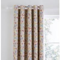 Hannah Retro Ditsy Blackout Eyelet Curtains
