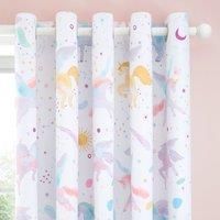 Celestial Unicorn Blackout Eyelet Curtains