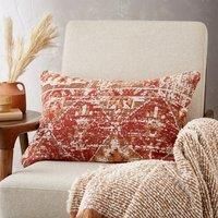 Distressed Chenille Cotton Rectangle Cushion