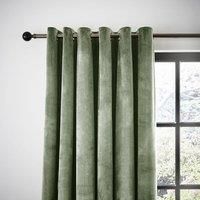 Recycled Velour Eyelet Curtains