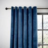 Recycled Velour Eyelet Curtains