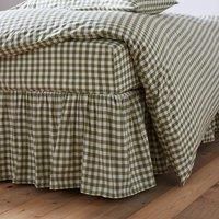 Portloe Woven Gingham Frilled Valance