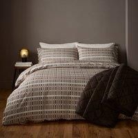 Ash Geometric Duvet Cover & Pillowcase Set