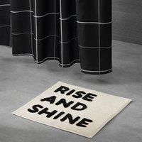 Rise and Shine Slogan Shower Mat