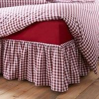 Portloe Woven Gingham Frilled Valance