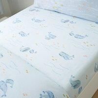 Pack of 2 Little Whales Fitted Bed Sheets
