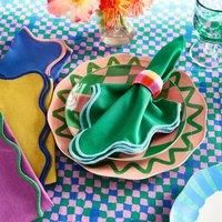 Sophie Robinson Pack of 4 Wave Edge Napkins