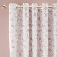 Emma Floral Blackout Eyelet Curtains